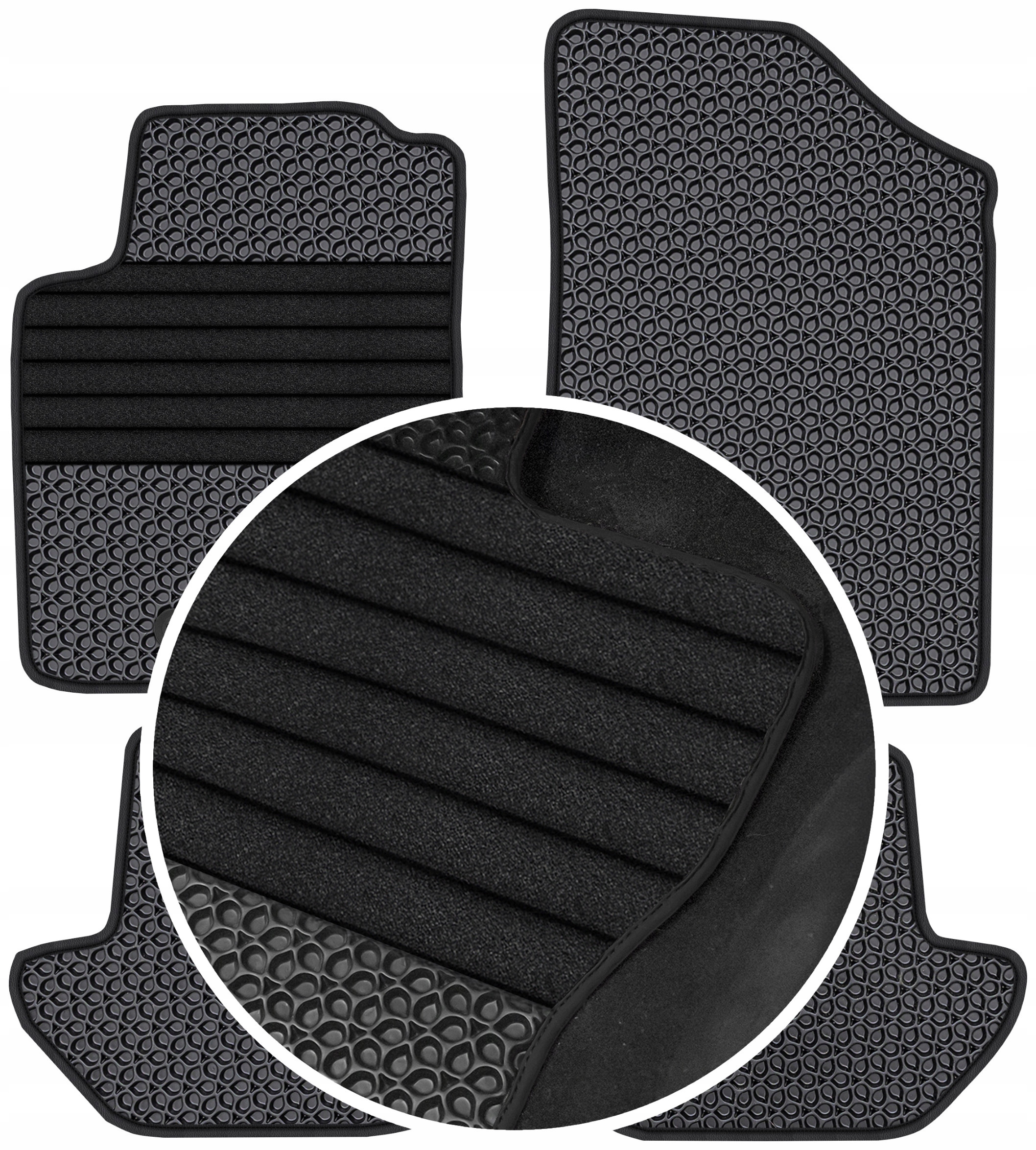 Citroen C3 Pluriel 2003-2010 Gumové koberce Eva Eternity Vyztužení XXL