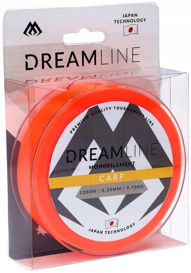 Żyłka Mikado DreamLine Carp (fluo Orange) 0.35mm 12.04kg 1200m 1 szp