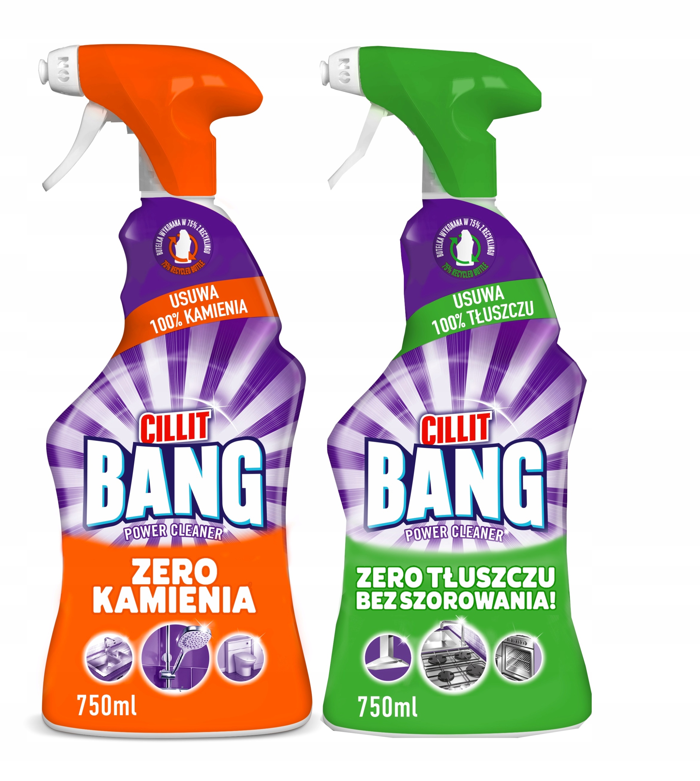 

Cillit Bang Zestaw Spray tłuszcz kamień 2x 750ml