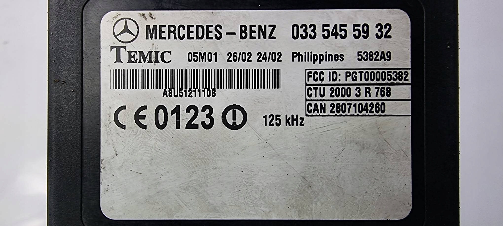 Module IMMO 0335455932 MERCEDES SPRINTER 904