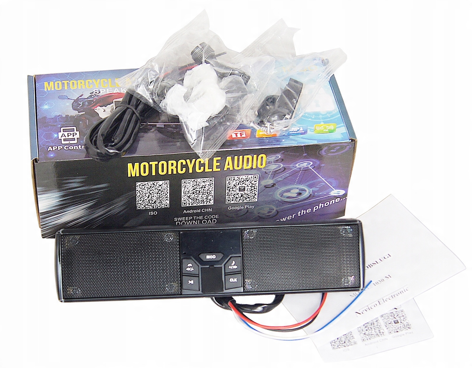 

Radio Motocyklowe motoru Bluetooth GłośnikiAndroid