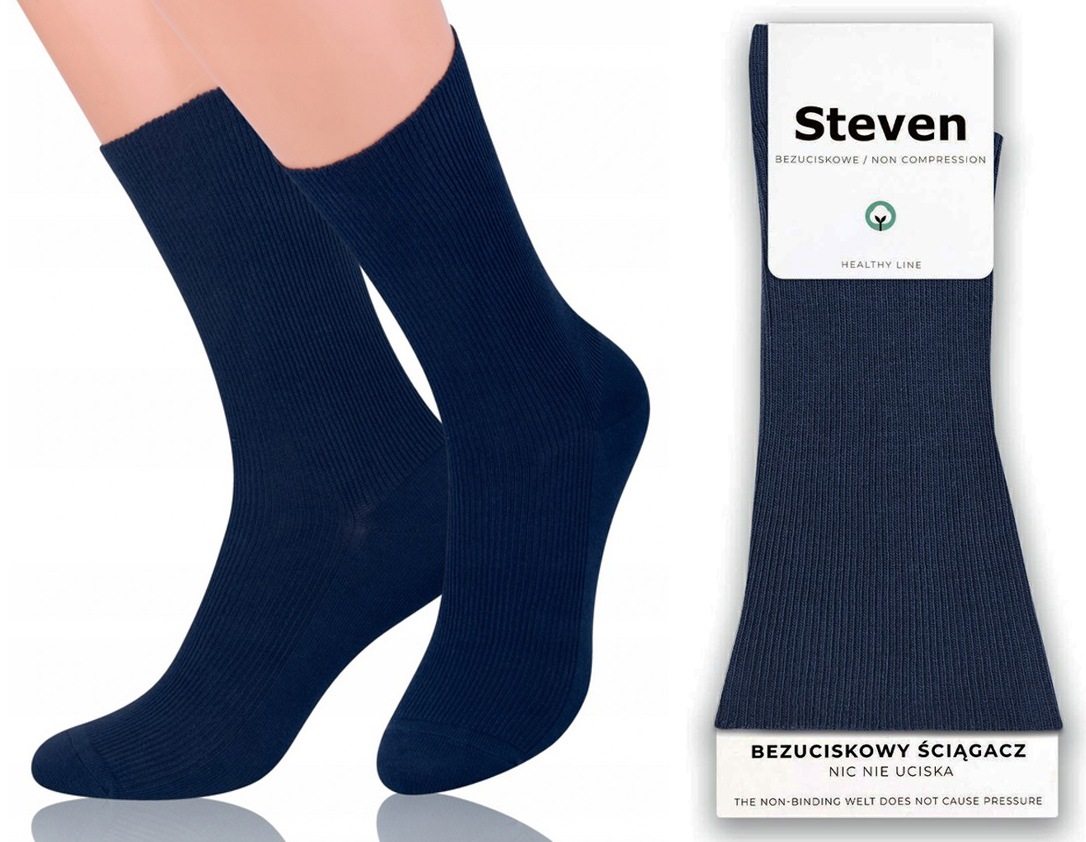 

skarpety Steven bezuciskowe 018 granat 43-46