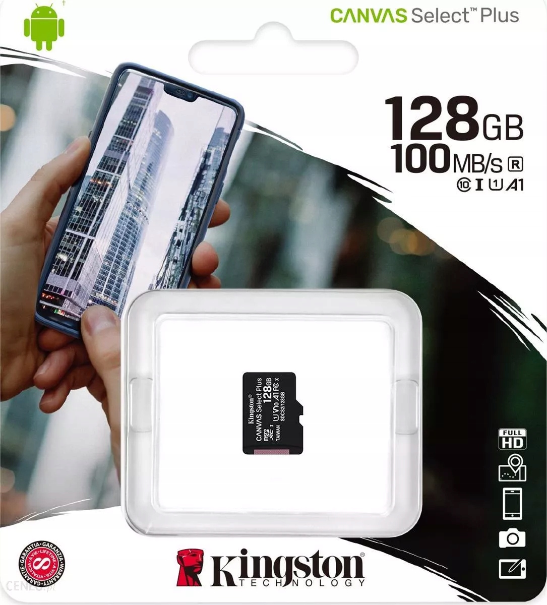 

Karta Kingston Canvas Select Plus MicroSDXC 128GB