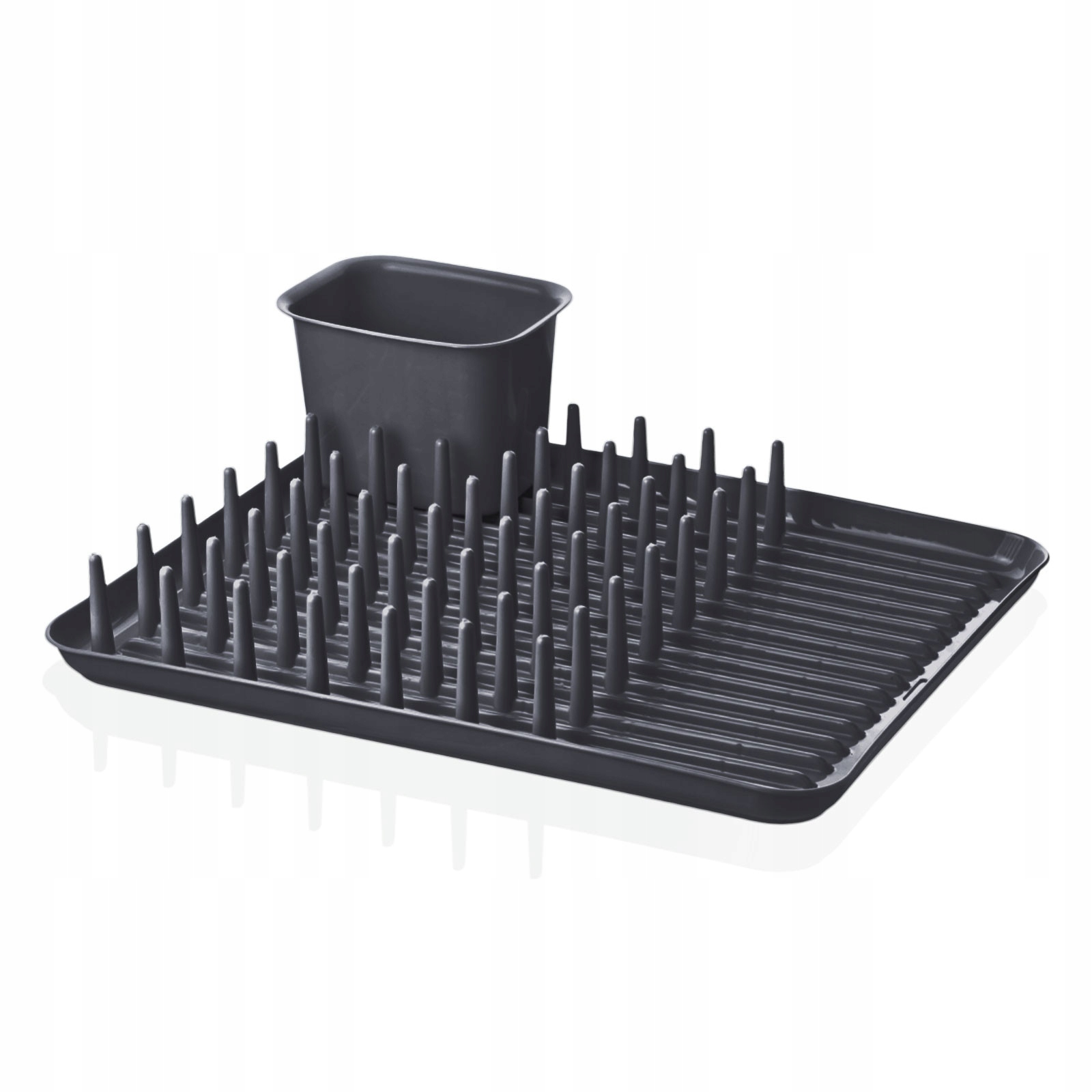 SUSZARKA DO NACZYŃ SZARA STOJĄCA OCIEKACZ DUŻA PLASTIKOWA NA ZLEW SZTUĆCE Kod producenta 02856