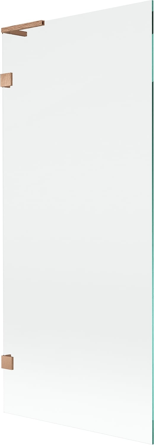 Mexen Lunar L vanová zástěna 1dílná 80 x 150 cm, transparentní, kartáčovaná