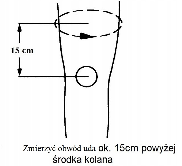 STABILIZATOR NA KOLANO UJĘCIE RZEPKI KOLANA ORTEZA Model OSK-TD07