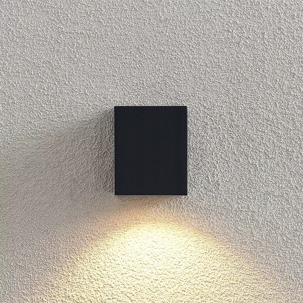 Lampa elewacyjna LED kinkiet ogrodowy oprawa 1xGU10 SuperLED IP54 czarny Kolor czarny