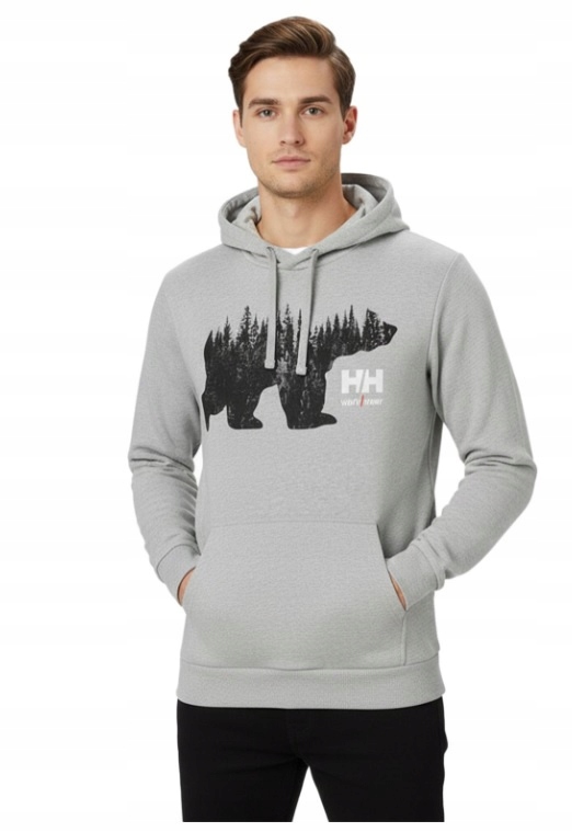 Pánská mikina Helly Hansen s kapucí klokanka pro každodenní nošení