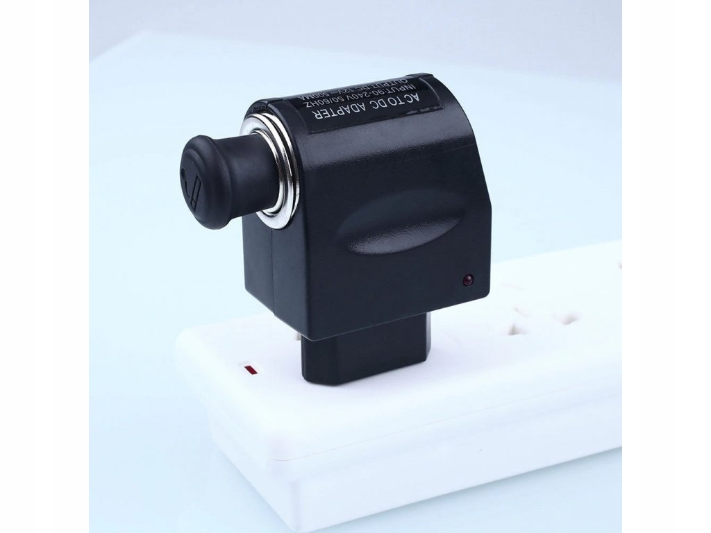 PRZEJŚCIÓWKA ADAPTER ZAPALNICZKI 220V 230V / 12V