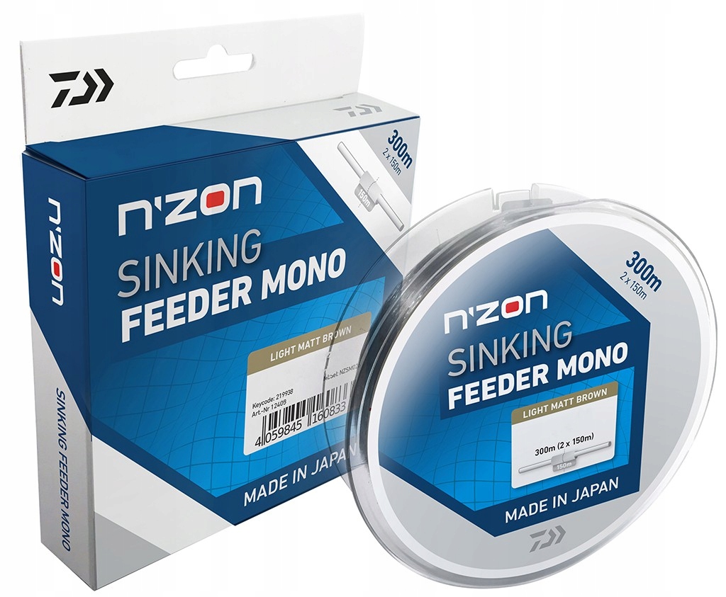 Daiwa N'Zon Żyłka Sinking Feeder Mono 0,30mm/6,39kg/300m Light Matt Brown