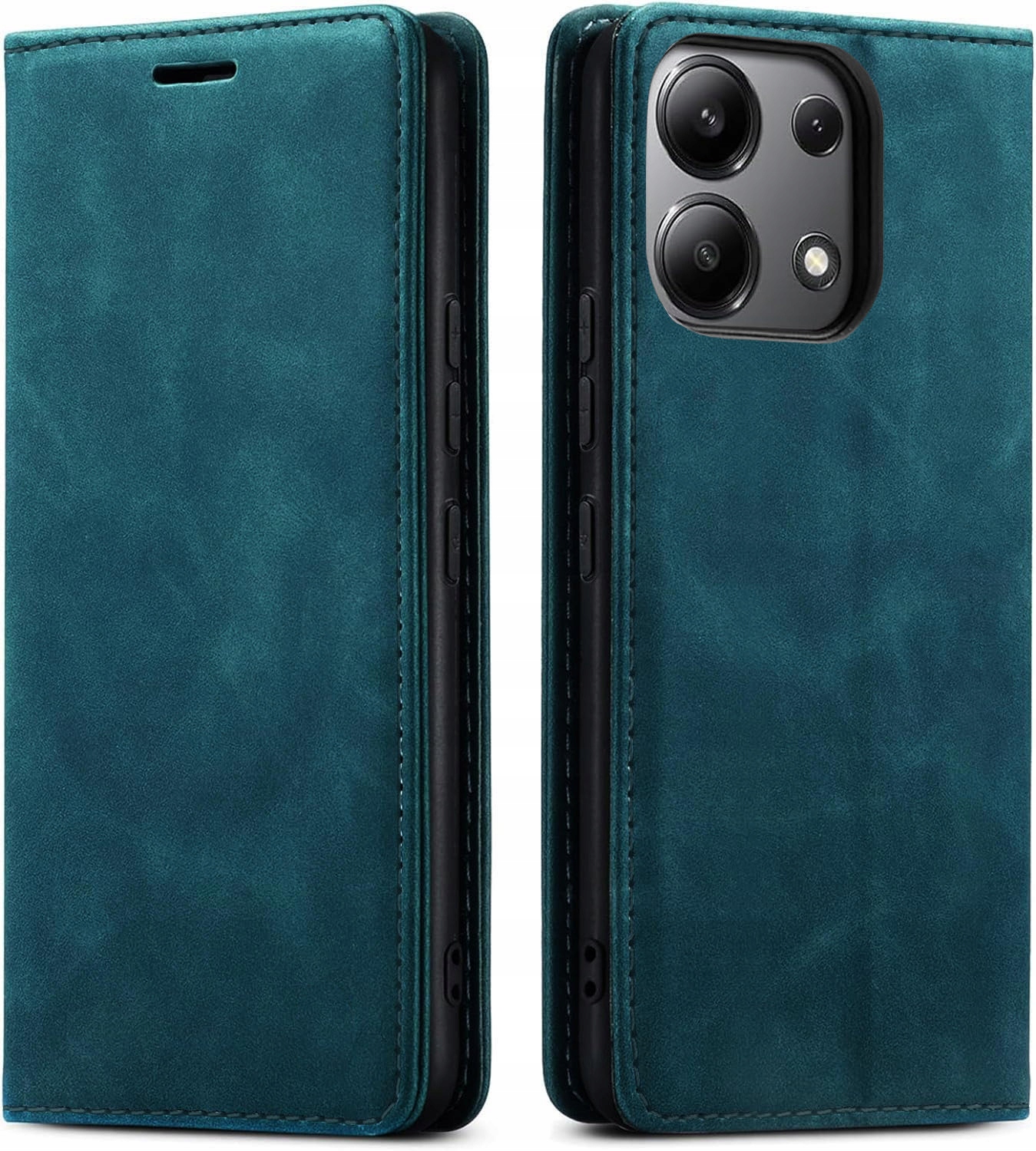 ETUI SKÓRZANE MAGNETYCZNE SHEEP SKIN DO XIAOMI REDMI NOTE 13 4G +SZKŁO Rozszerzenie klawiatura