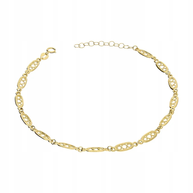 Dámský náramek ze zlata 585 s ažurovým vzorem, efektní a elegantní jako dárek