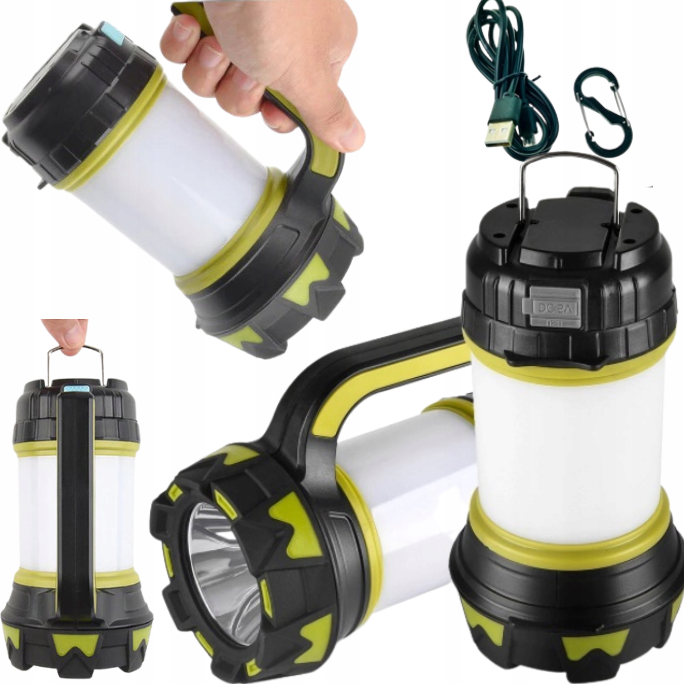 АККУМУЛЯТОРНЫЙ ФОНАРИК ПРОЖЕКТОР 3В1 МОЩНЫЙ