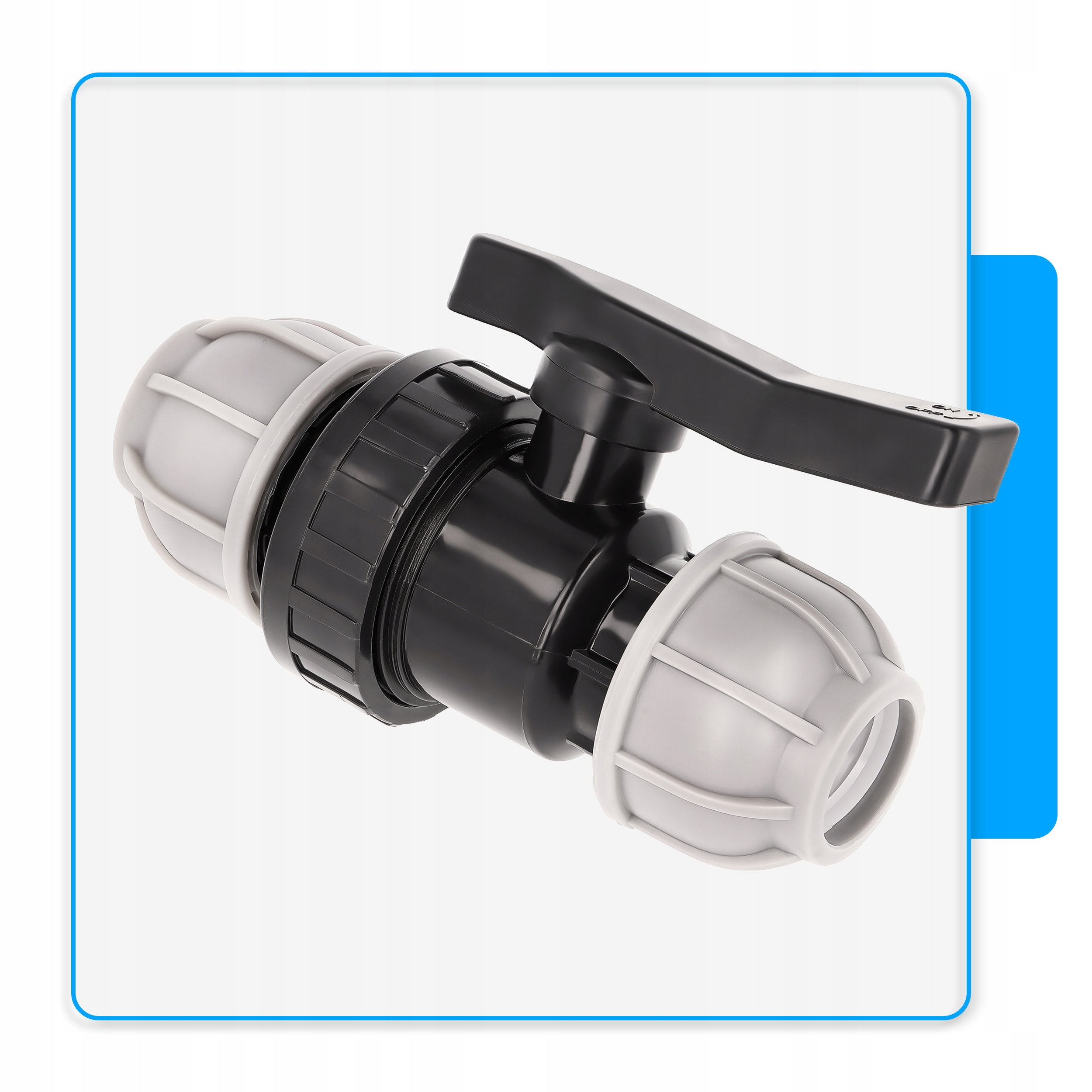 ZAWÓR KULOWY ZACISKOWY 25mm DO RUR PE INSTALACJE WODNE W DOMU I OGRODZIE Marka Bradas