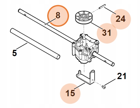 

Przekładnia Kosiarki Stihl Viking Rm Mb