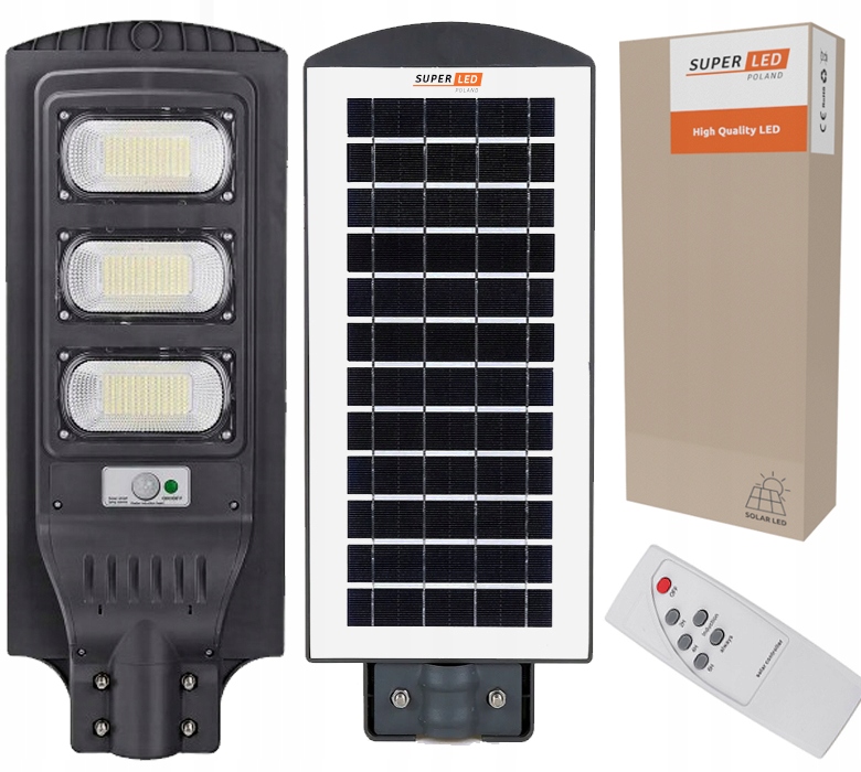 

Lampa solarna Led latarnia uliczna czujnik pilot