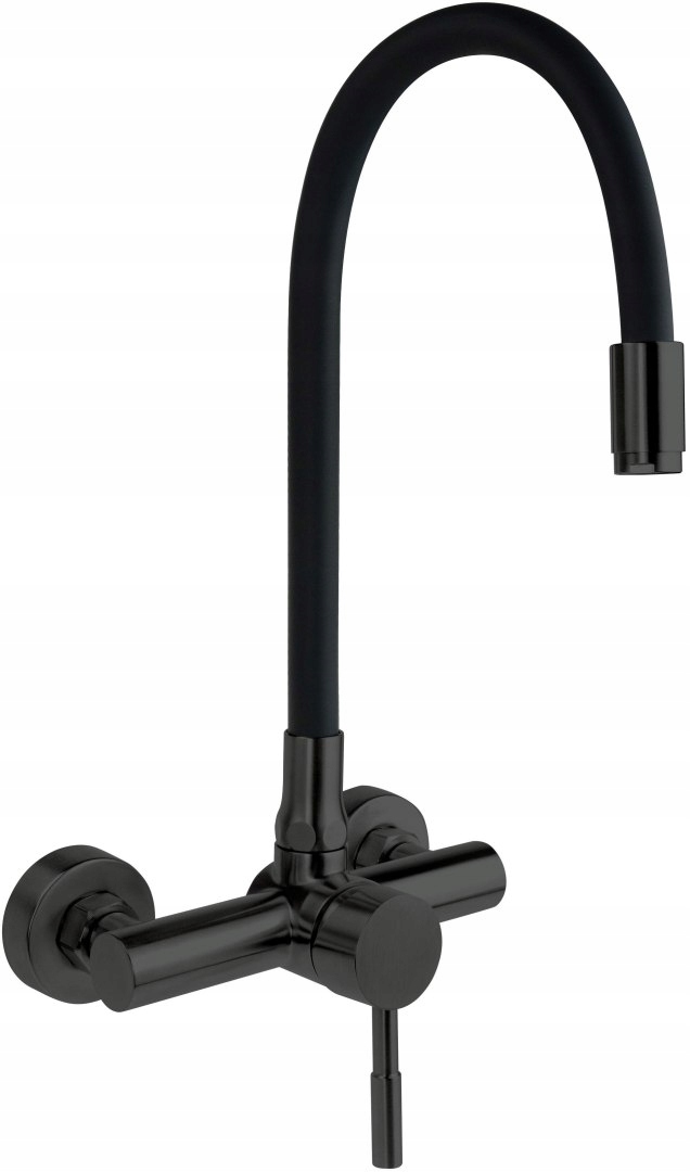 Kuchyňská nástěnná baterie s ohýbaným výtokem