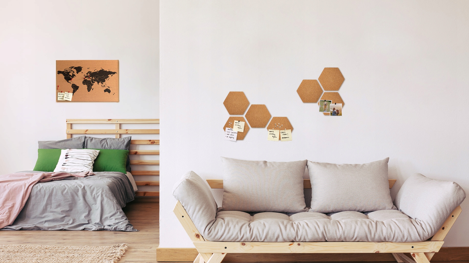 10x Tablica korkowa heksagon, plastry miodu 15x17 Marka ALLboards