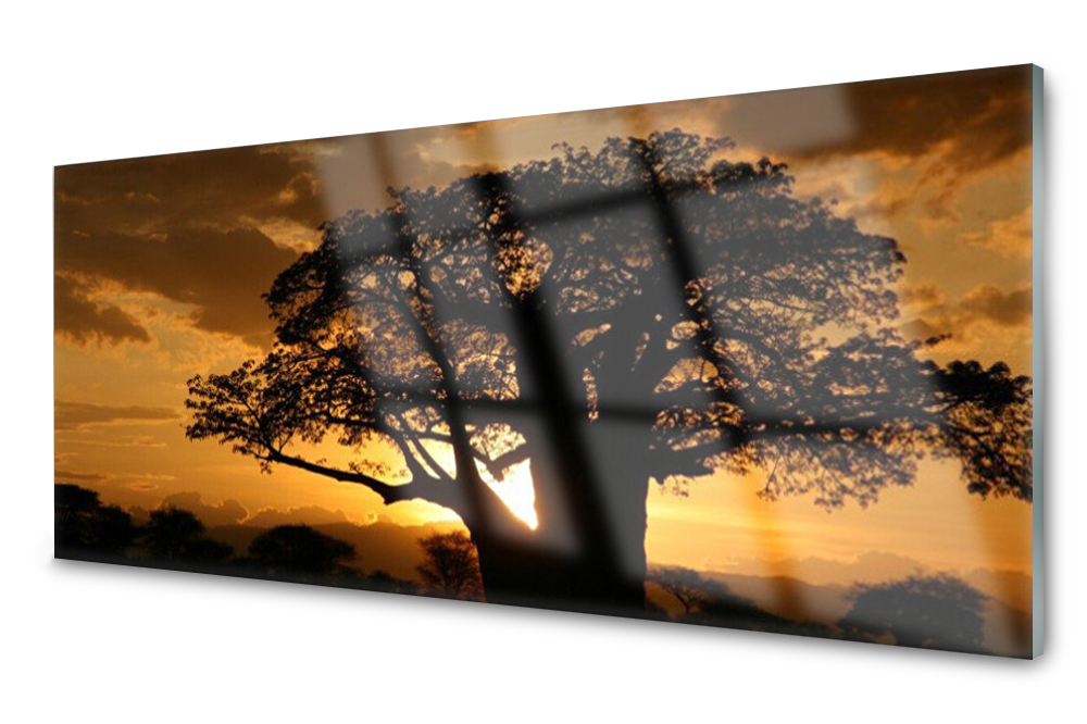 

Panel szklany do kuchni Drzewo 125x50