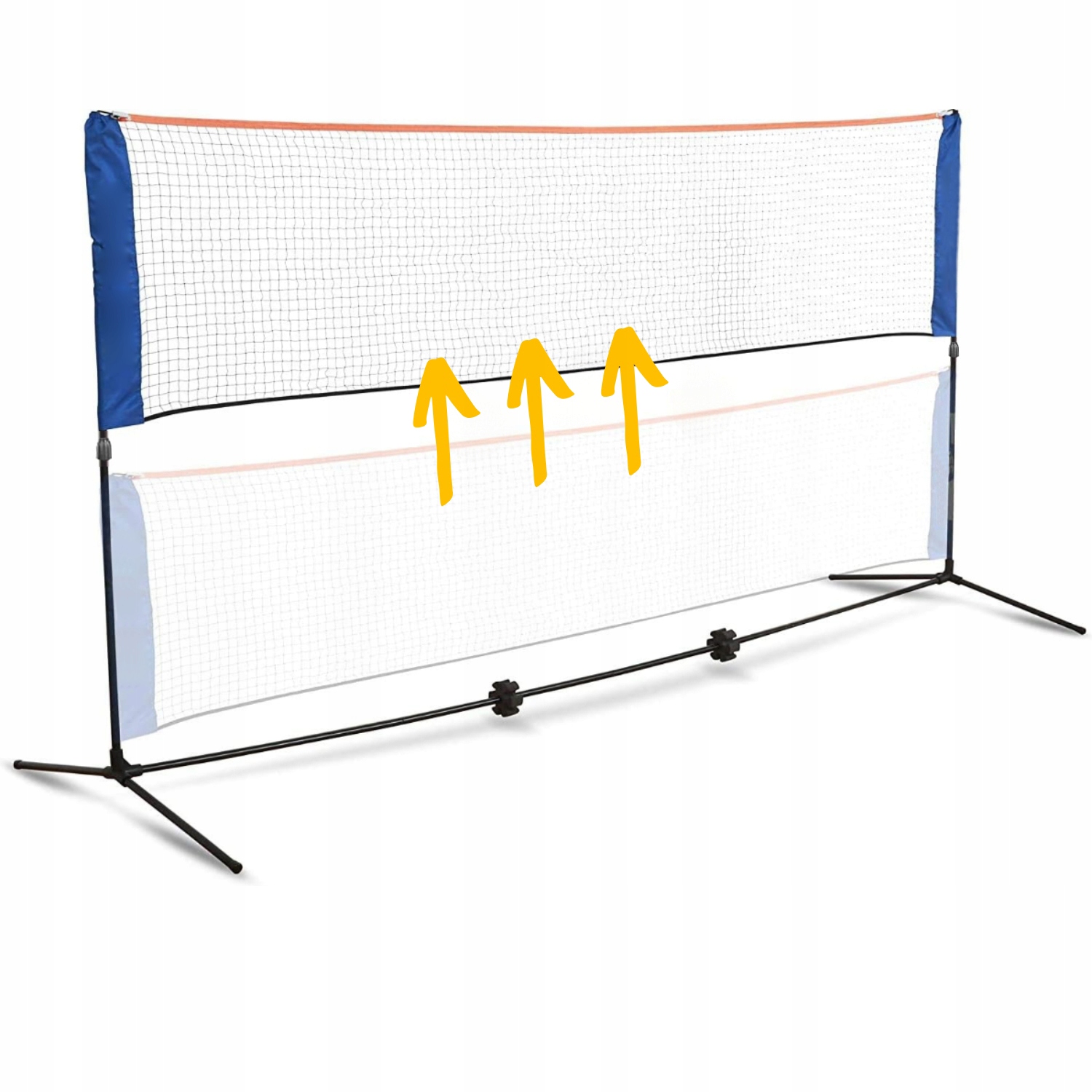 MOCNA SIATKA DO SIATKÓWKI BADMINTONA TENISA ZIEMNEGO PRZENOŚNA REGULOWANA Model MOCNA SIATKA DO BADMINTONA SIATKÓWKI TENISA