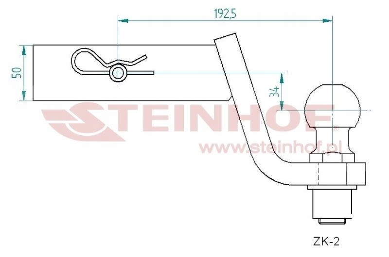 Hak holowniczy STEINHOF ZK-2 Kod producenta ZK-2
