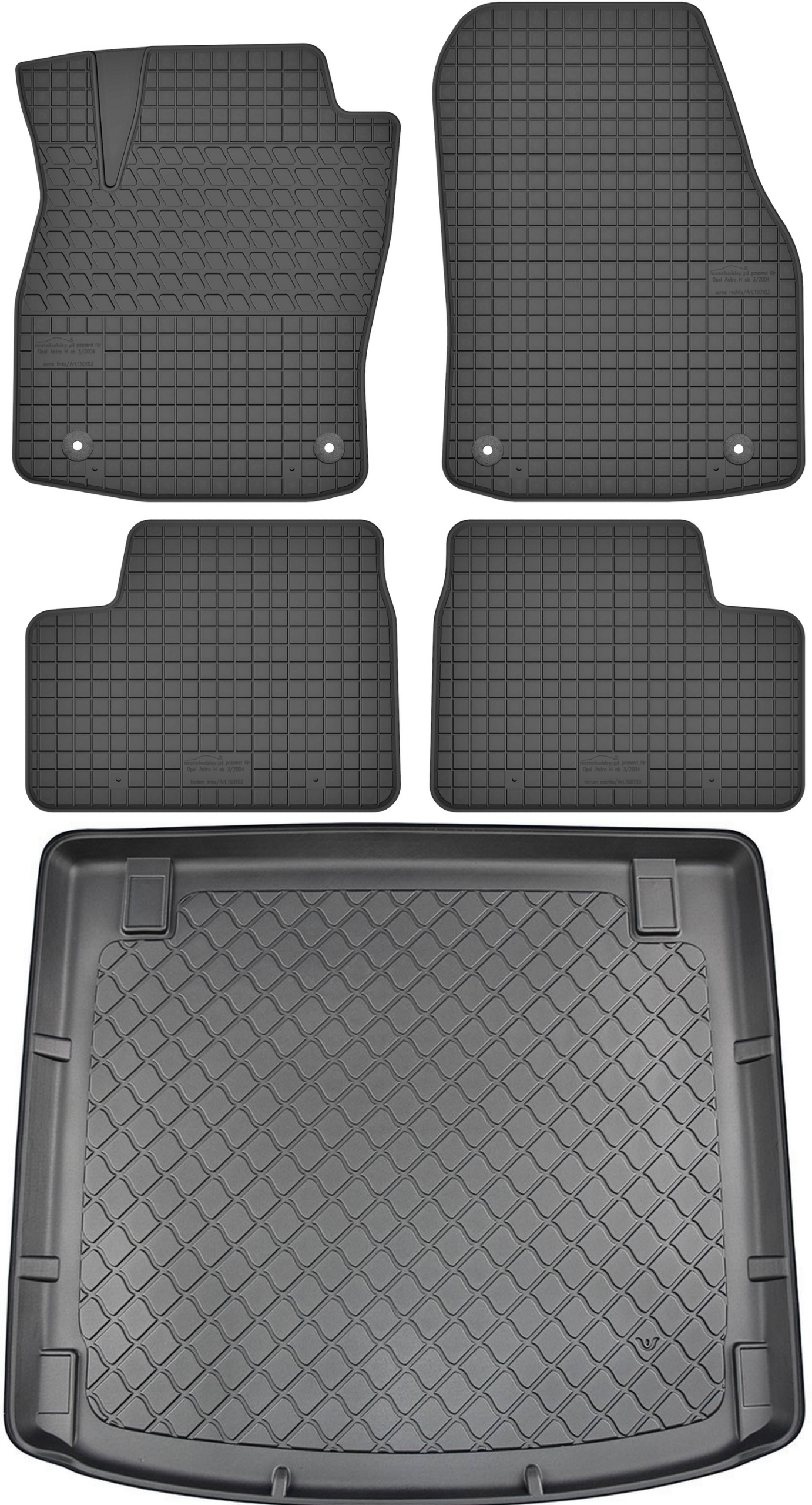 Opel Astra III H Kombi 2004-2014 Koberce s rohožou