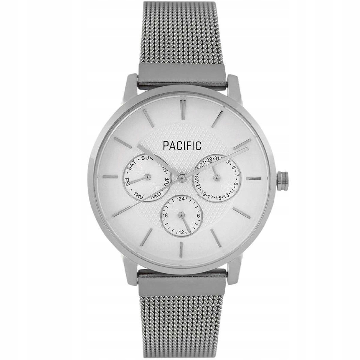 Stříbrné dámské hodinky s multidatem Pacific