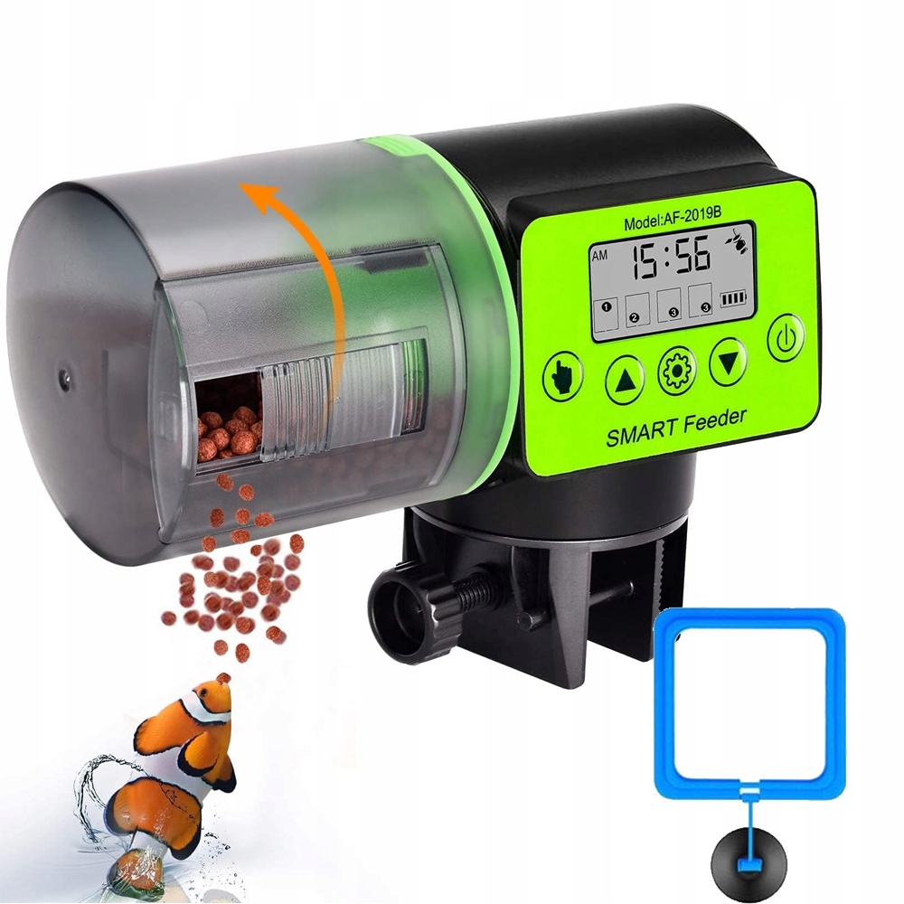 Levně Krmítko Pro Zlaté Rybky Pro Želvy, Automatické Akvarijní Krmítko 200 ML