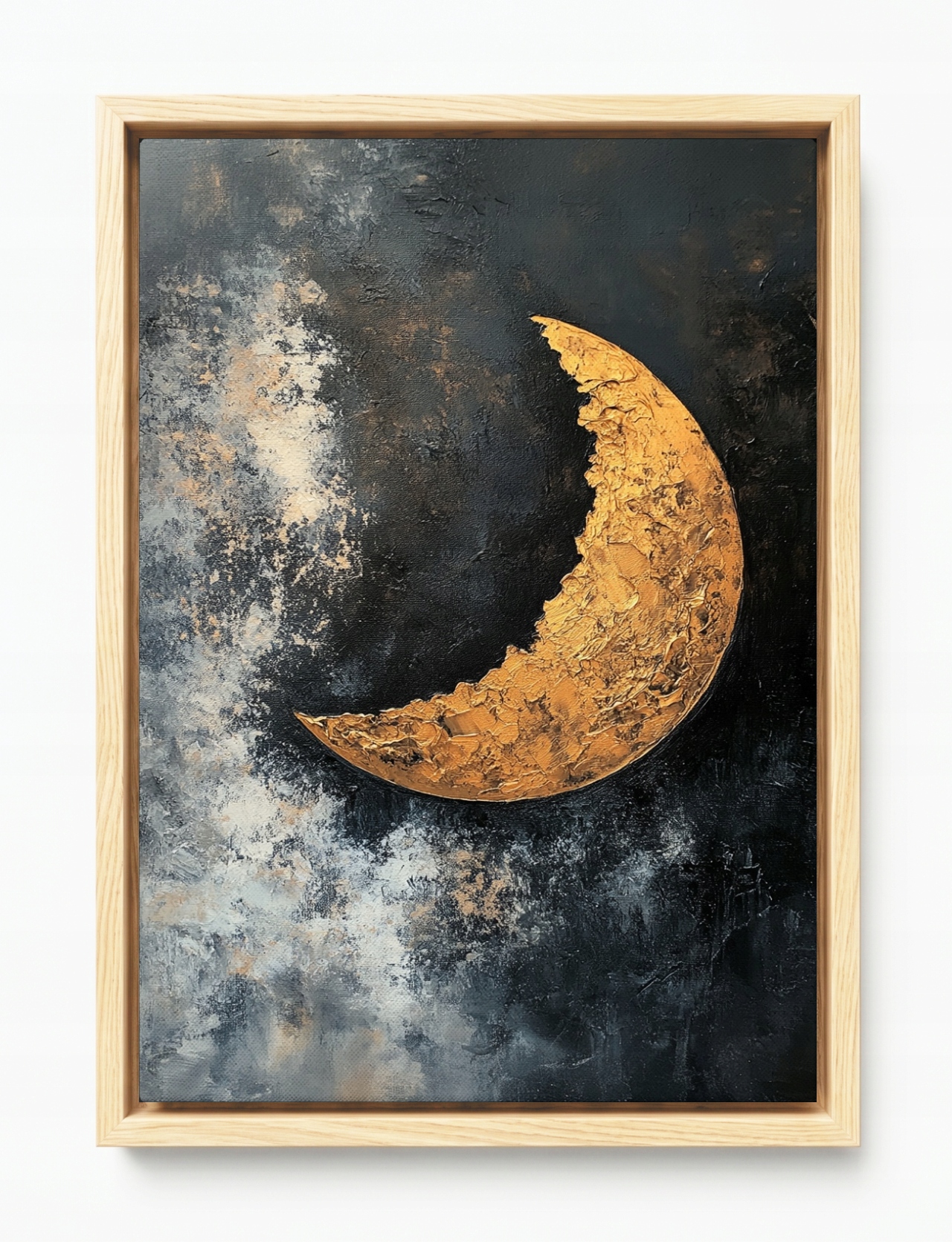 Obraz Rám Americký Box Abstrakce Nebe Noc Měsíc Nový Luna Vesmír 40x60