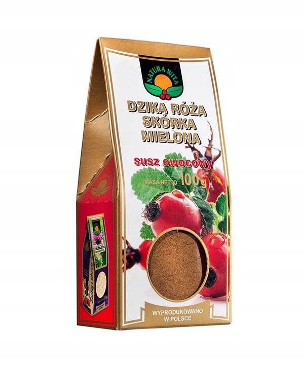 

Dzika Róża Mielona Susz Owocowy 100 g Natura Wita