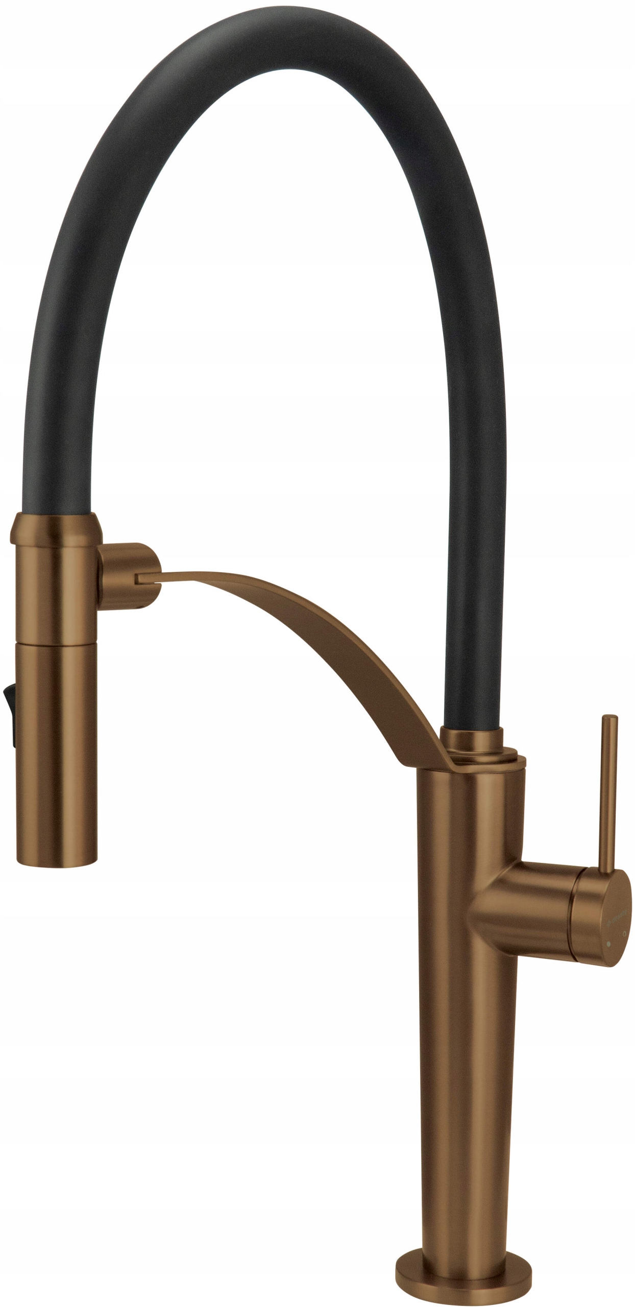 Kuchynská batéria s flexibilným výtokom, brúsený bronz, 2 funkcie