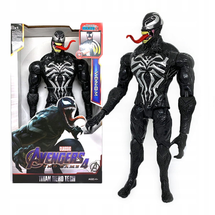 БОЛЬШАЯ ФИГУРКА VENOM AVENGERS звук, ПОДВИЖНАЯ