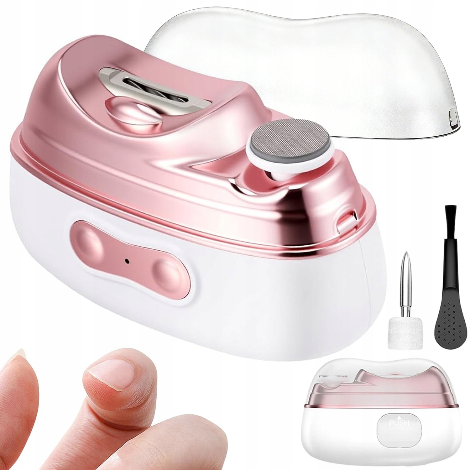 Elektrický Kleštičky Na Nehty S Rychlostí Led Světla 2 Rychlosti 500 Mah