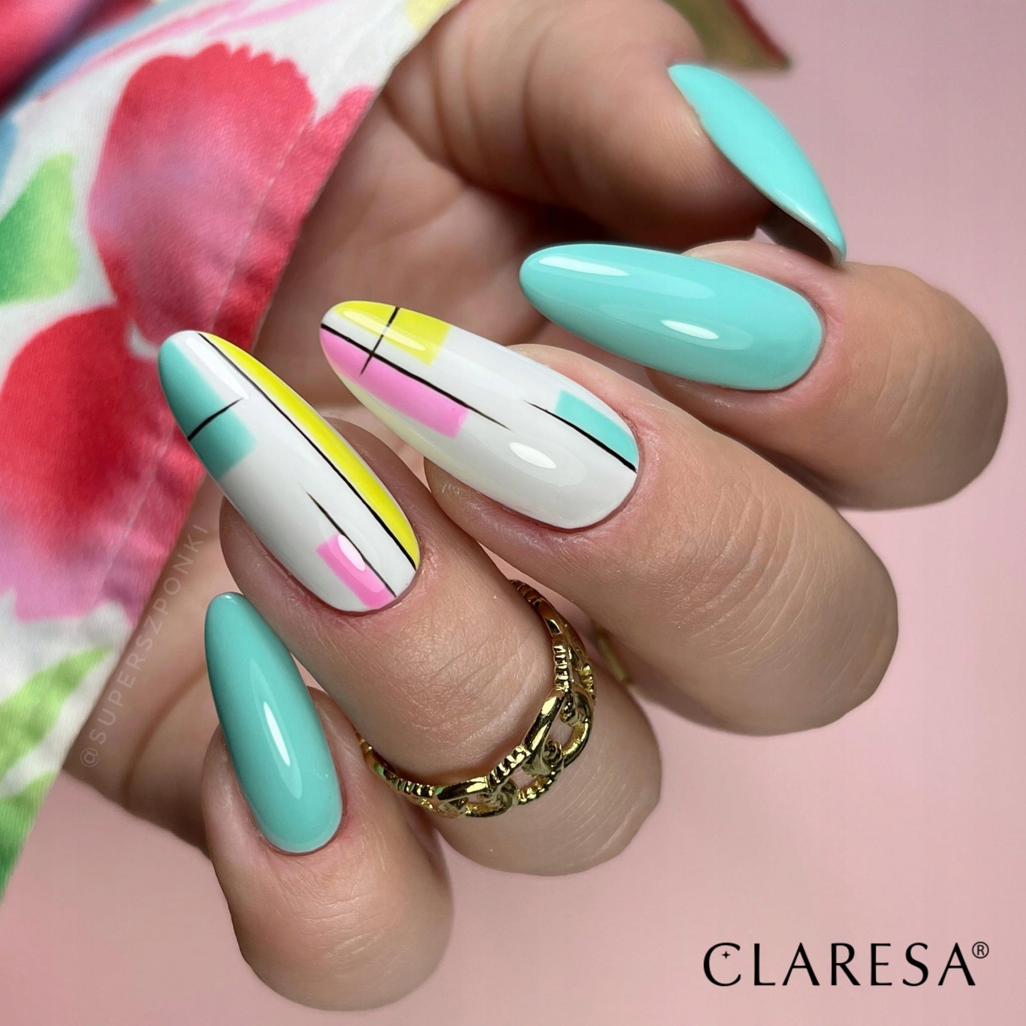 CLARESA TOP DIAMOND NO WIPE UV/LED BEZ PRZEMYWANIA diamentowy połysk Rodzaj top