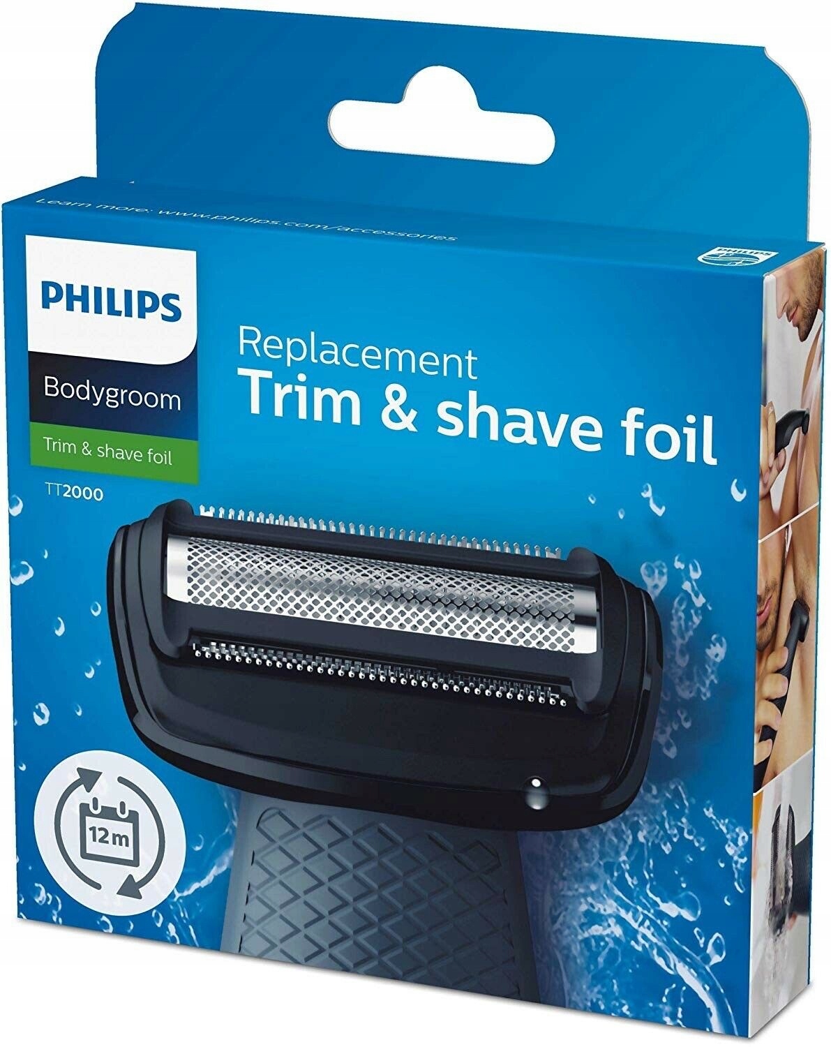 

Głowica Ostrza Philips Bodygroom Folia TT2000/43