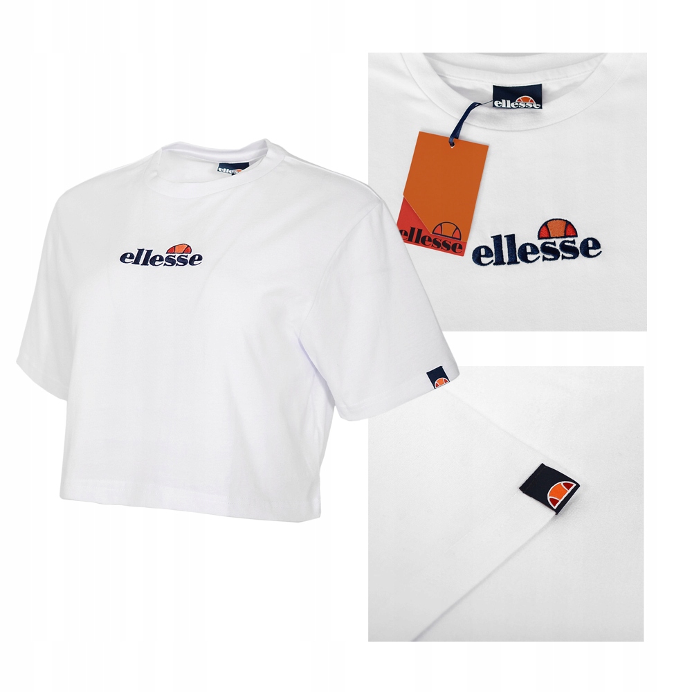 

Ellesse T-Shirt Crop Damski Fireball White S