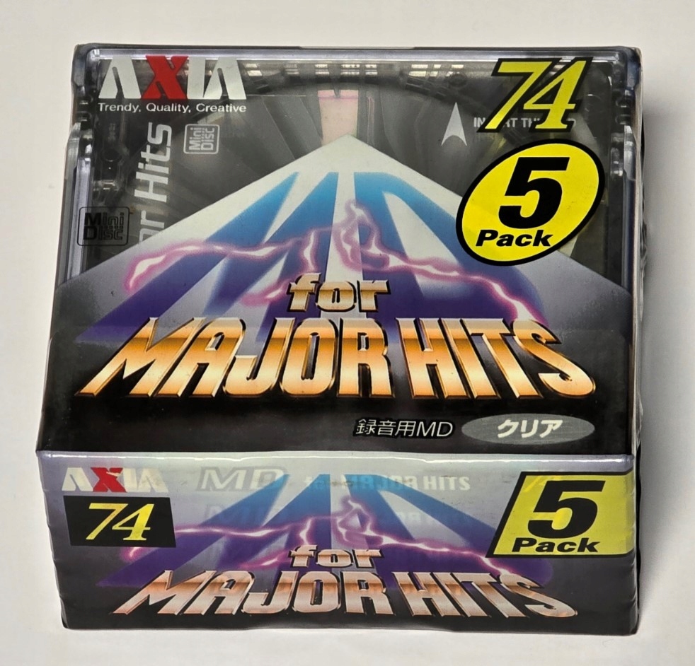 Diskety Minidisc MD Axia Pro Major 5 Pack 74 Fólie Vyrobené V Japonsku!
