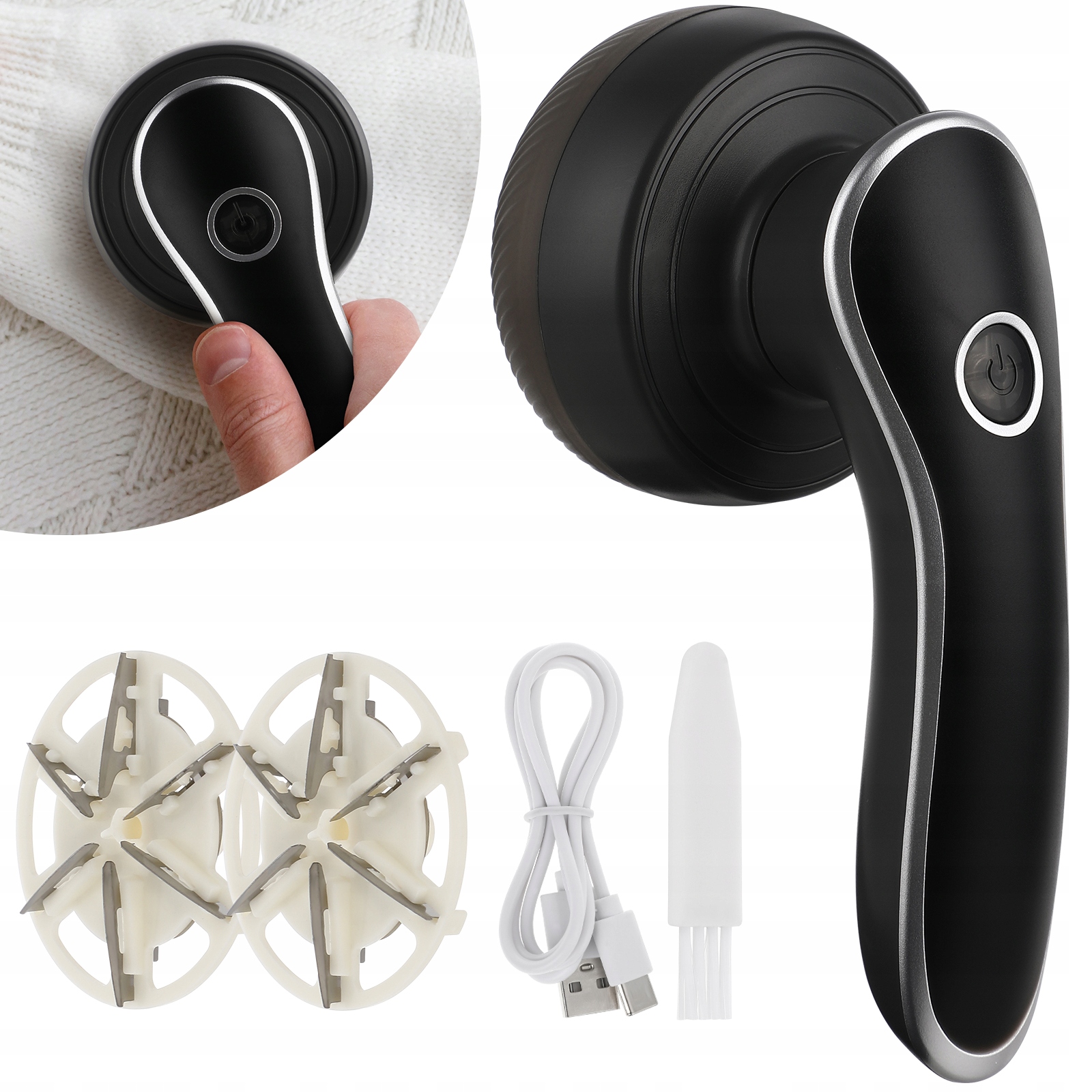 ODKURZACZ DO ZMECHACEŃ Z ŁADOWARKĄ USB Moc 5 W