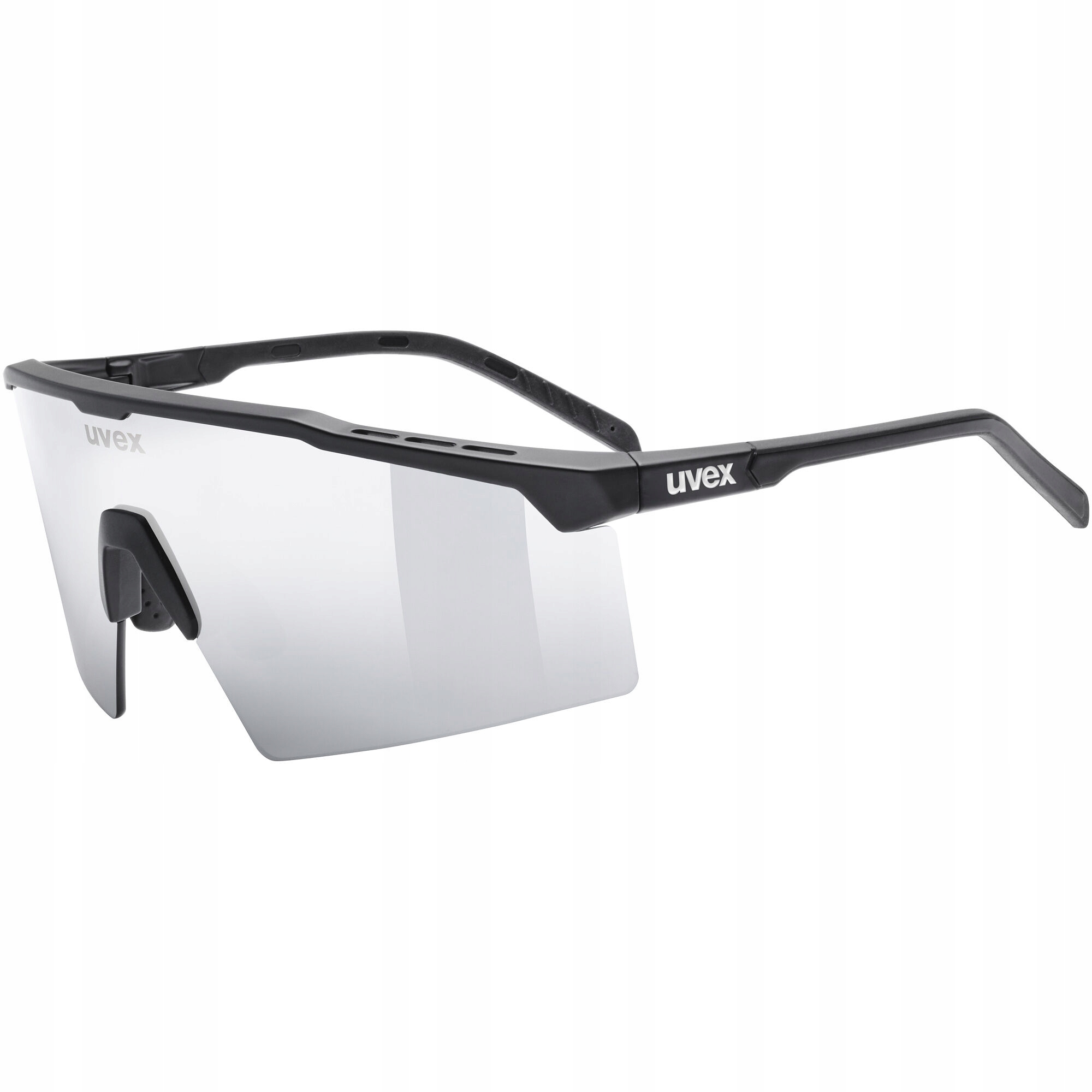 Sportovní cyklistické brýle Uvex Flowline černá matná mirror silver S3