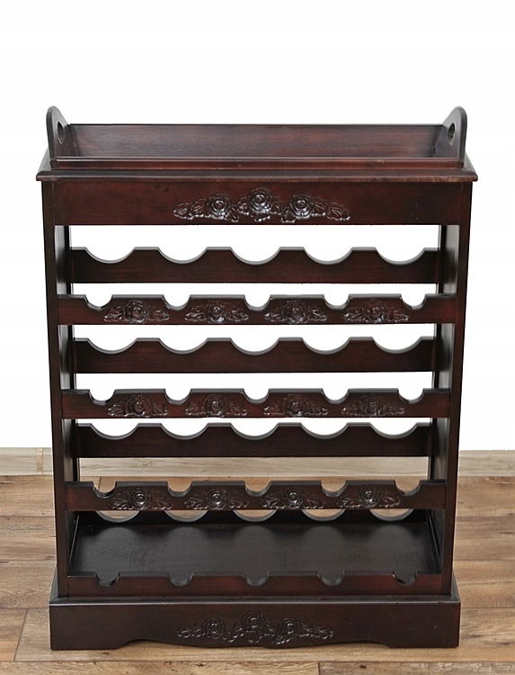 NOWA STYLOWA SZAFKA STOJAK NA BUTELKI DO SALONU Kod producenta 150002