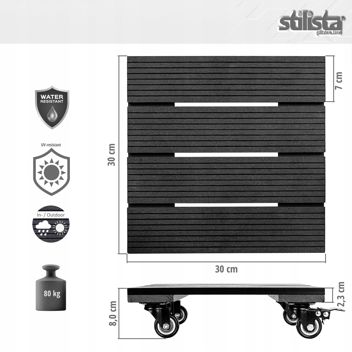 PODSTAWA STOJAK POD DONICĘ DONICZKĘ KOŁA Z BLOKADĄ Marka Stilista