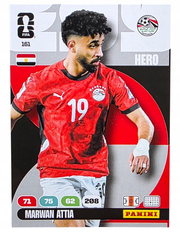Karty Piłkarskie do albumu Panini World Cup 2026 Hero Egipt 161 Attia