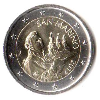 2 euro obiegowe San Marino 2017