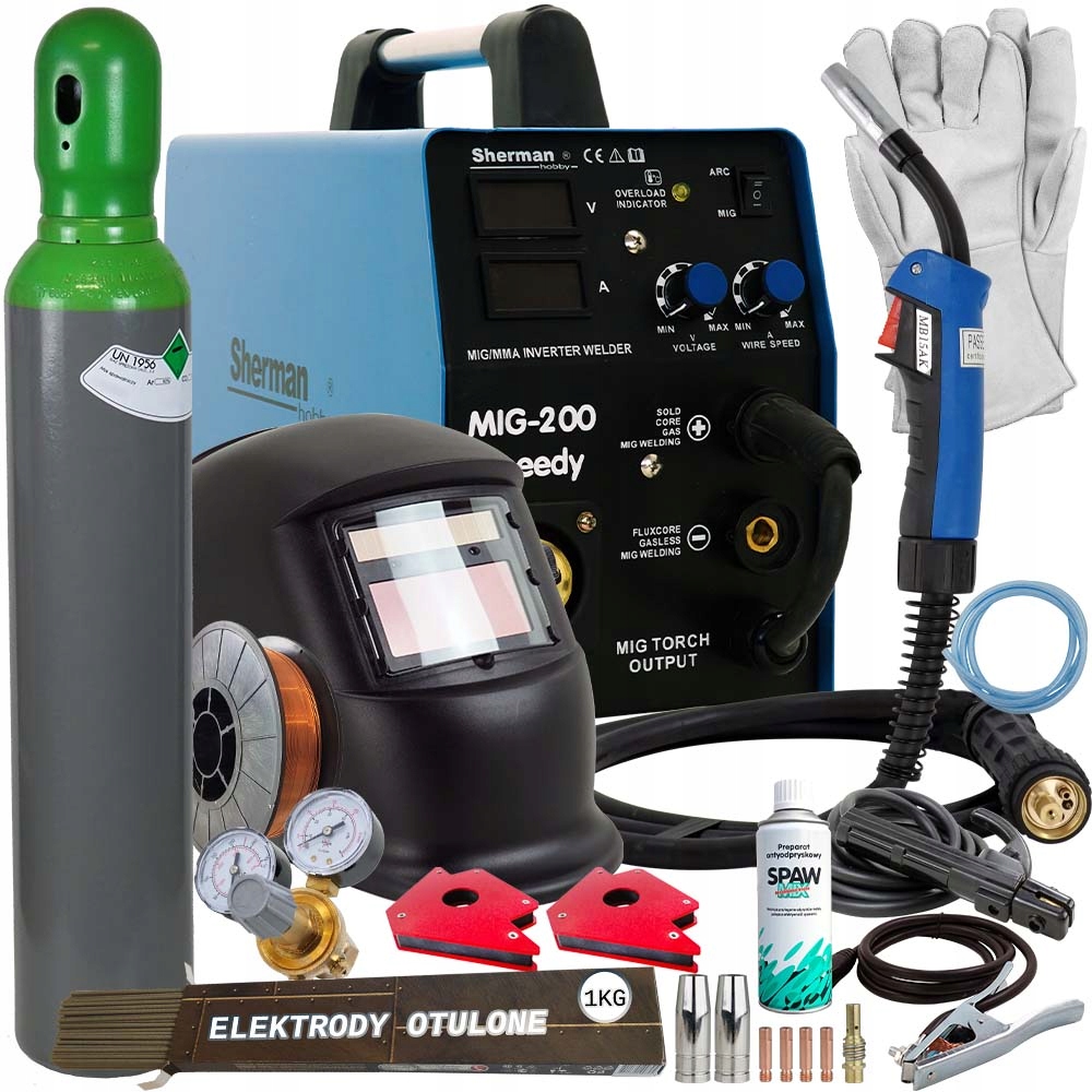 СВАРОЧНЫЙ АППАРАТ MIGOMAT SHERMAN 200 MIG MAG MMA FLUX IGBT
