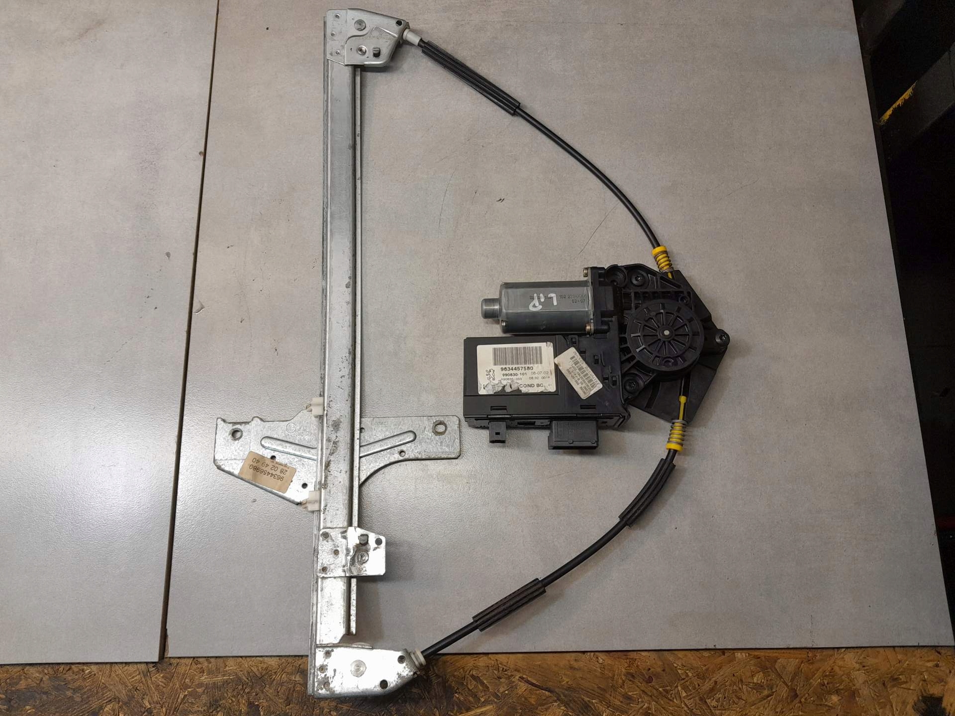 window regulator PEUGEOT 307 2.0 HDI 9634457580