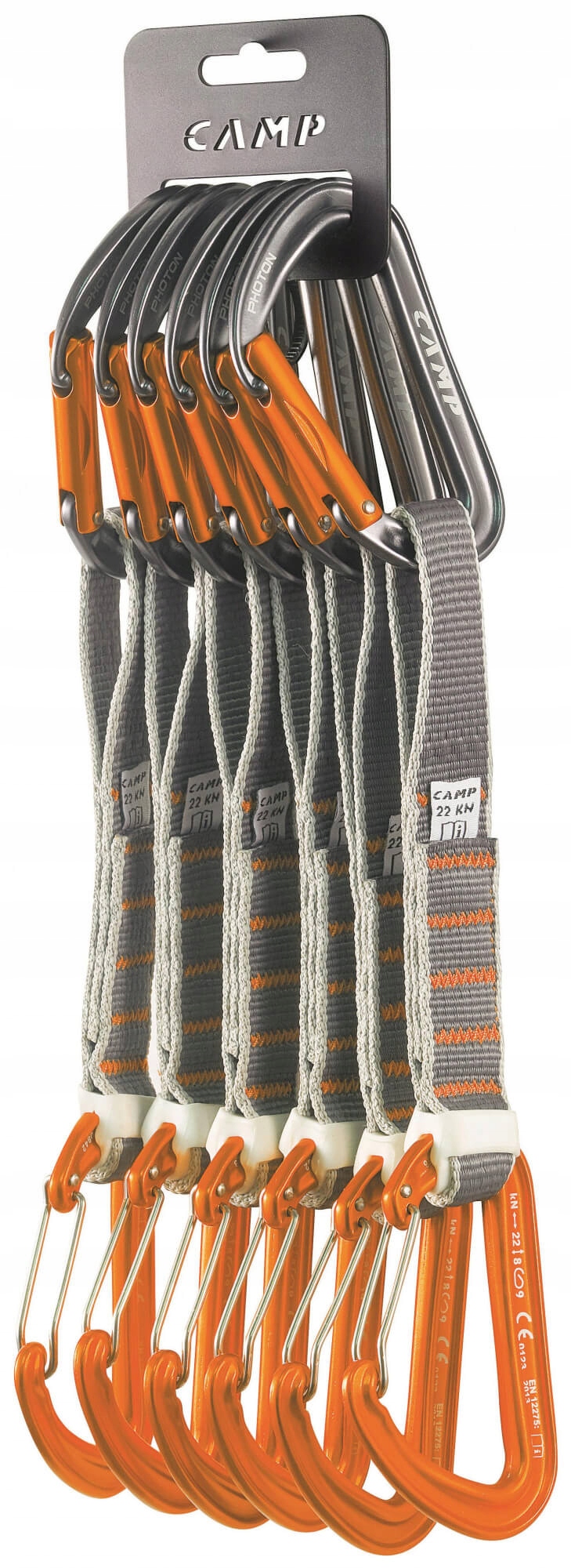 Sada lezeckých expresek Photon Mixed Express Ks 18 cm Camp oranžová