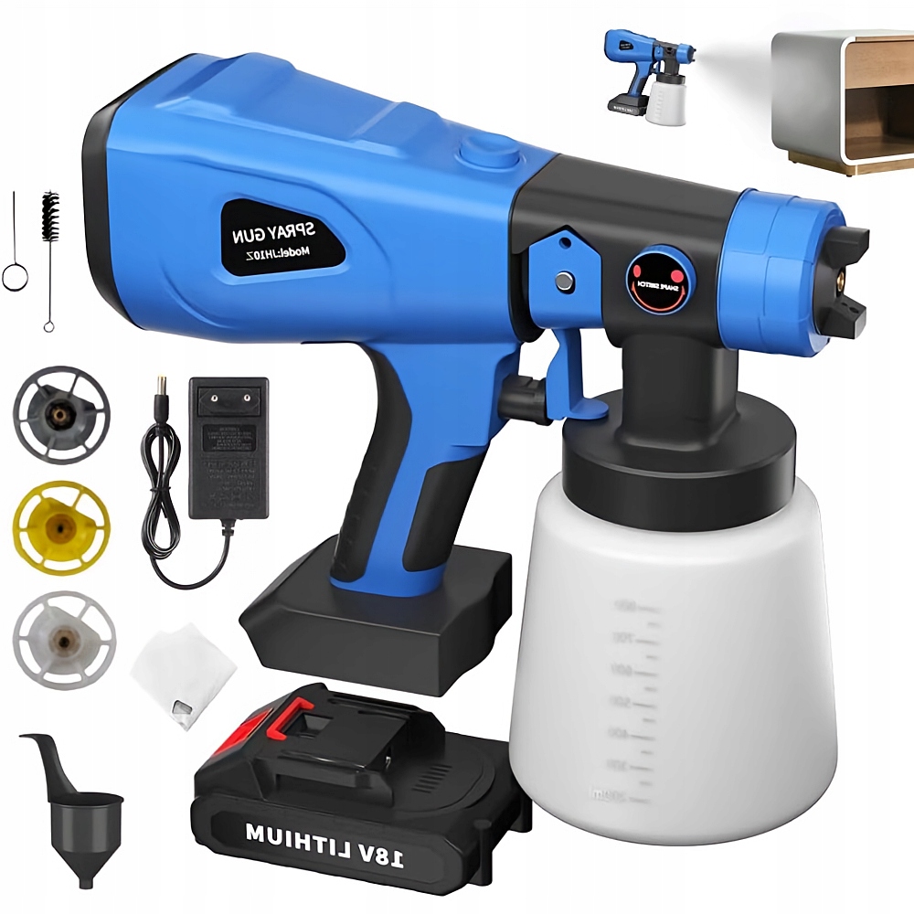 Malířský Agregát, Stříkací Lakovací Pistole, Regulovatelný Průtok 1600 W