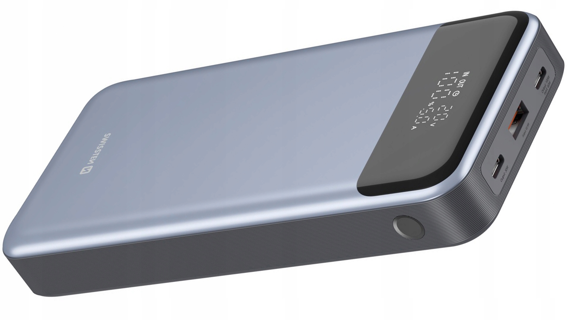 Powerbanka Swissten 30000 mAh strieborná