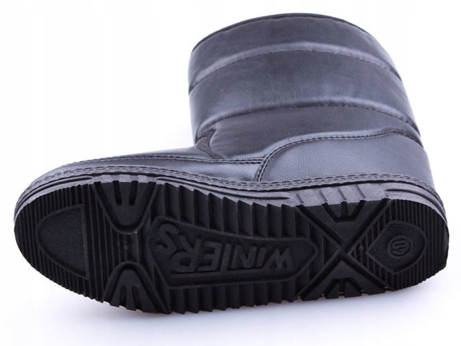 Botki kozaki seniora rzep zimowe babci dziadka ocieplone wysokie nr 39 Model DWINTERSBL