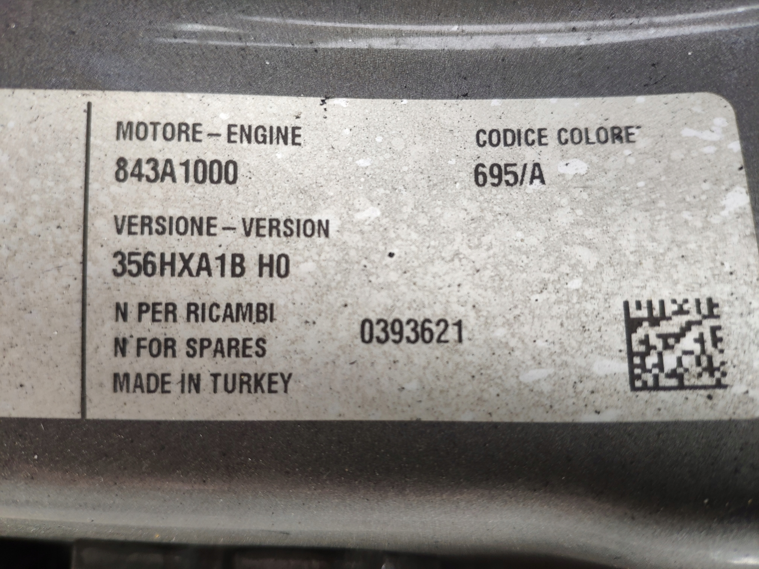 FIAT TIPO 2 II cover chassis left 520819350